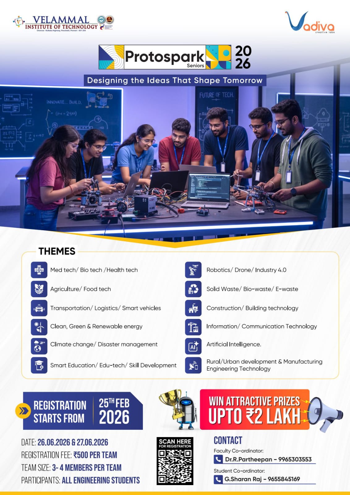 Protospark 2026 Technical Innovation Fest Poster 